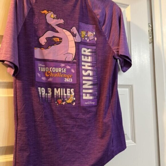 Disney 2023 Figment Two Course Challenge 19.3 Miles Finisher Shirt Size Small - Picture 4 of 7
